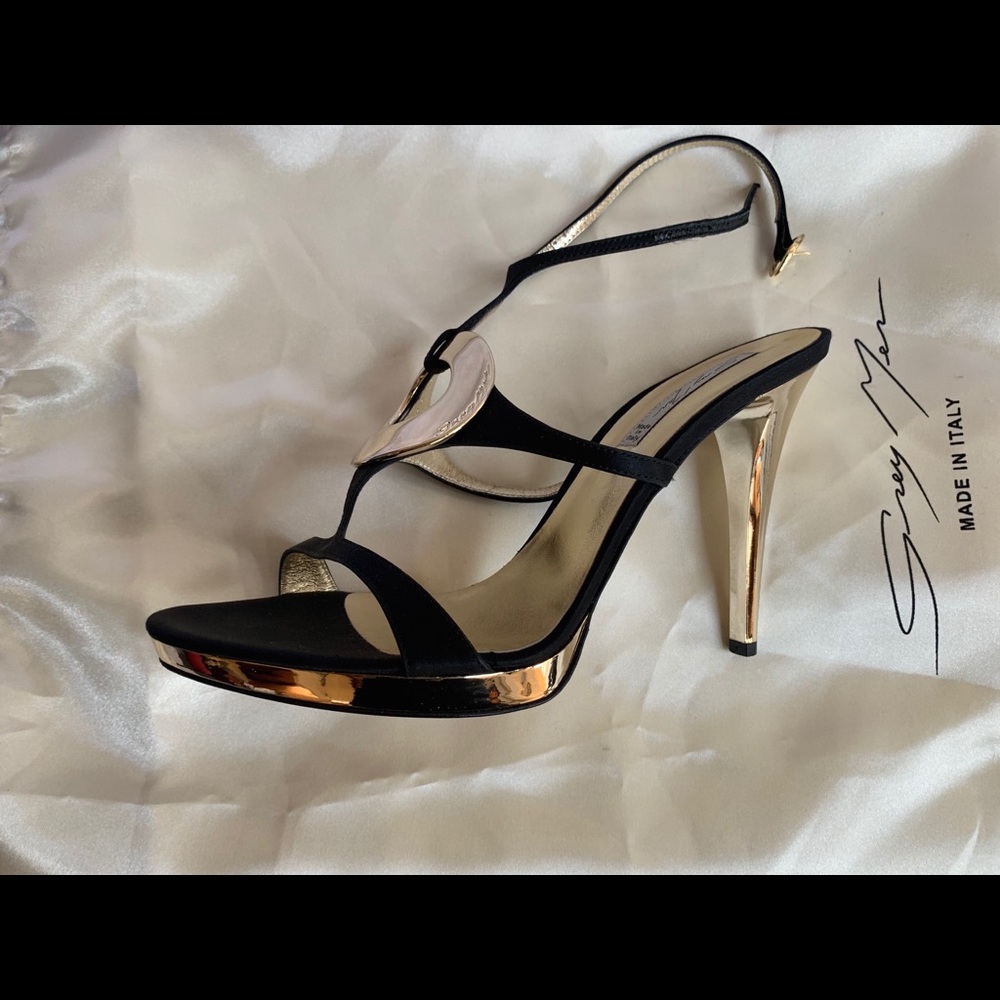 New Grey Mer Italian Sandals, EU 38.5 (7.5-8)